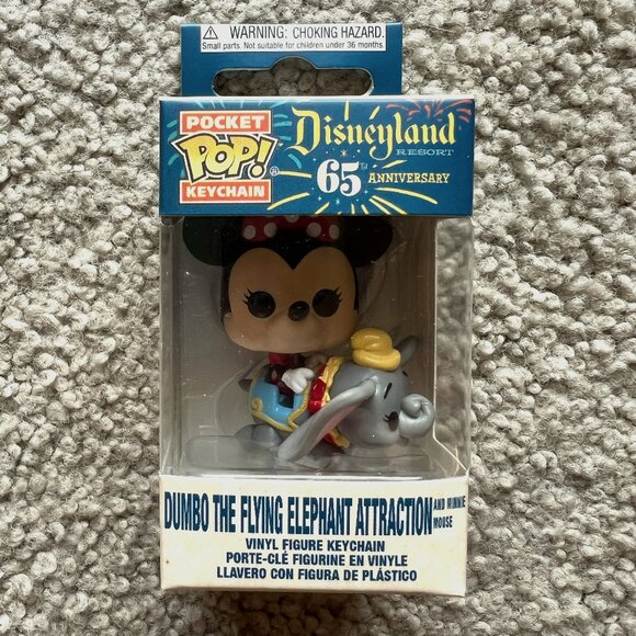 Funko Pop! Pocket Keychain Disney 65th Anniv. Dumbo Flying Ride w/ Minnie Mouse - Picture 1 of 2